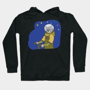 Astronaut cat art Hoodie